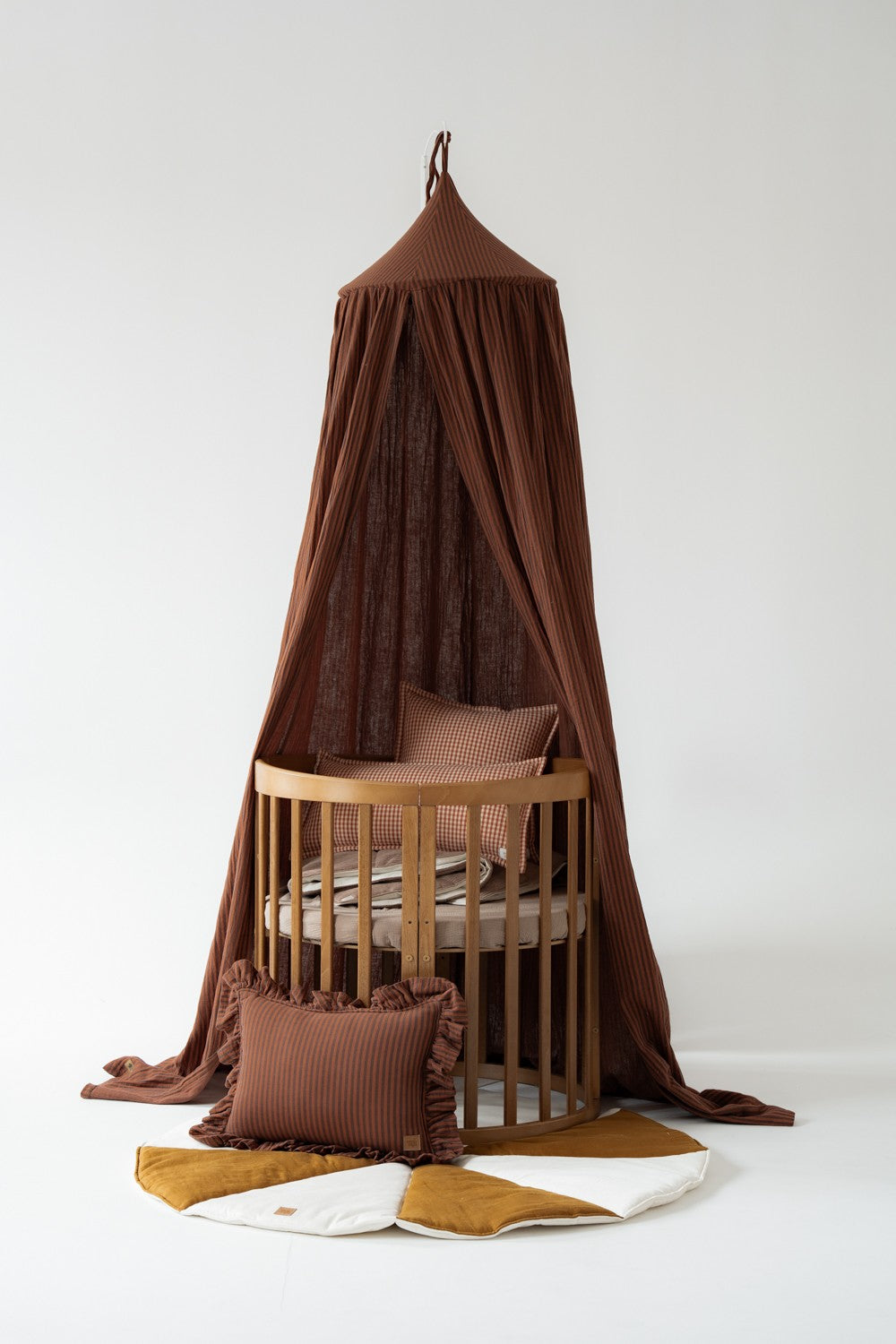 Cotton Canopy - Brown Stripes