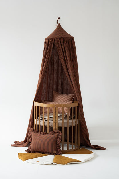 Cotton Canopy - Brown Stripes