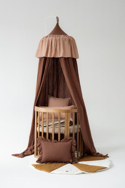 Cotton Canopy - Brown Stripes