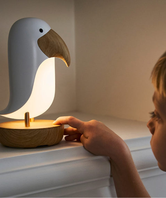 Rabbit & Friends white bird lamp with speaker – photo 2