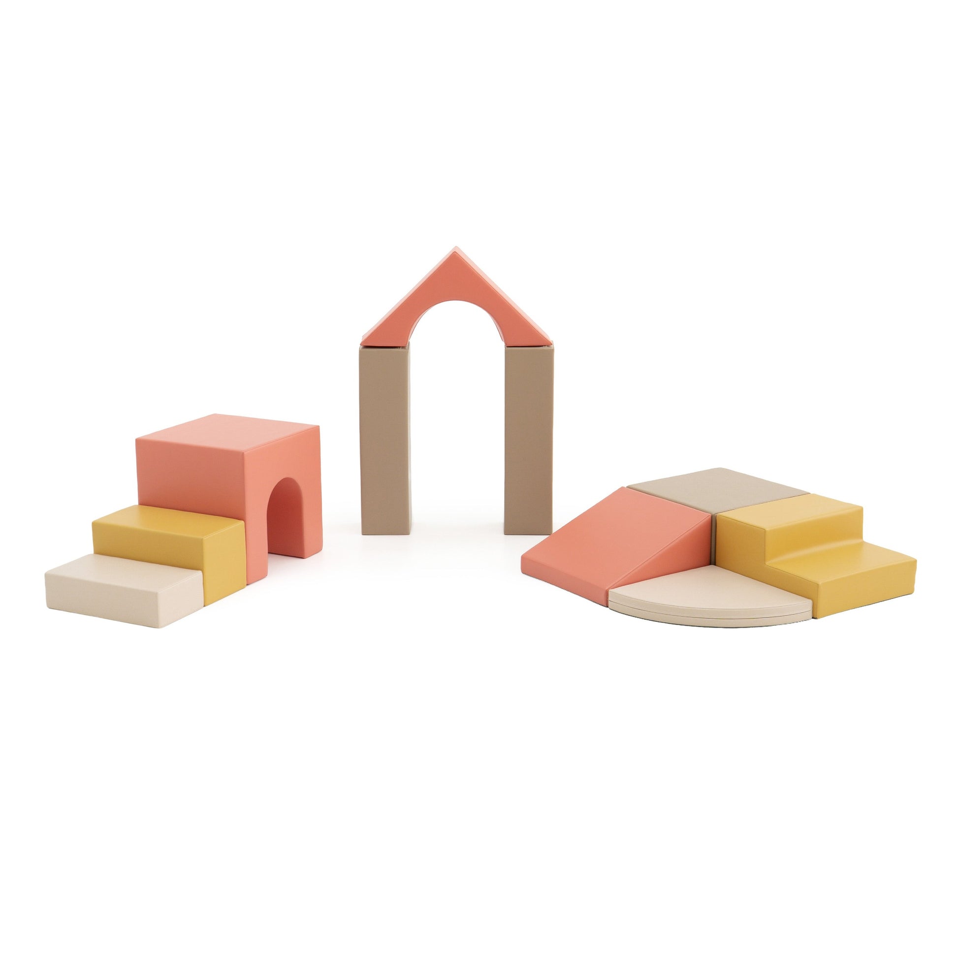 Soft Play 10 Foam Block Set - Pastel Fries Creativity