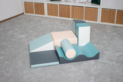 Soft Play 7 Foam Block Set - Light Pastel Discoverer