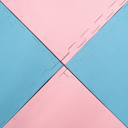 Large Foam Puzzle Mats - Baby Pink / Baby Blue