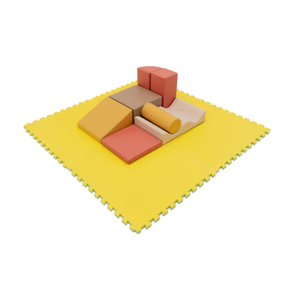 Large Foam Puzzle Mats - Spring Green / Yellow