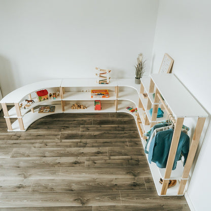 Modular Montessori Bookshelf - 2 Shelves