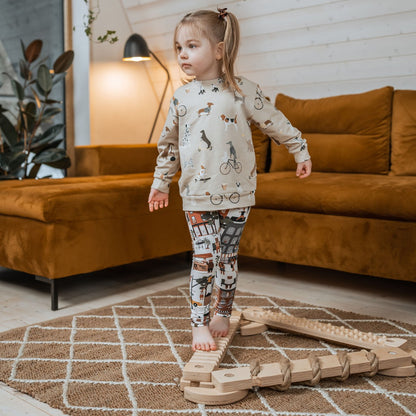 TipiToo® Small Balance Beam 3 Piece Set - Jute Rope